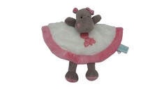 Doudou hippopotame plat Bazile