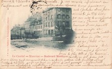 CPA CANTAL (15) MAURIAC BOULEVARD MONTHYON