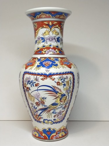 Vase balustre polychrome - vase,