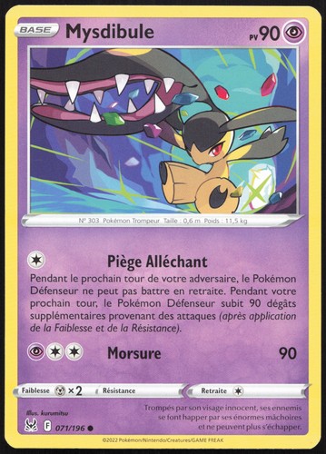 Carte pokémon mysdibule - pokémon,