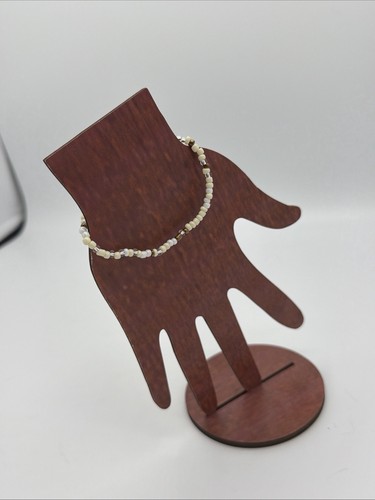 Bracelet perles ivoire - , et
