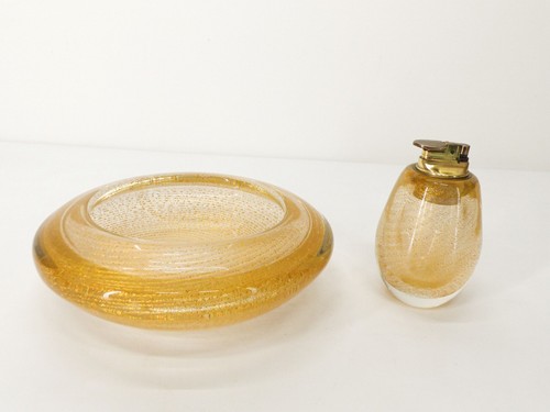 Set fumeur murano cendrier - set,