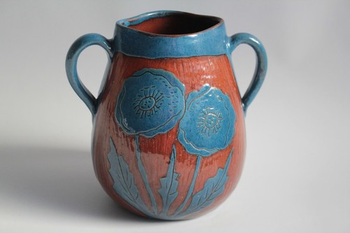 Vase céramique bleu - , savoie