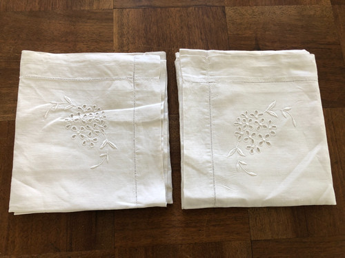 Linge ancien paire - -,