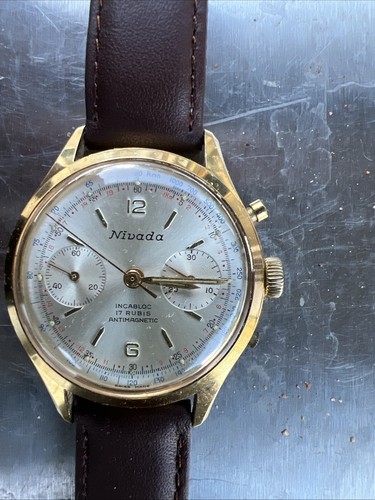 Vintage chronograph watch - chronograph, for