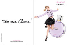MODE FASHION PUB ADVERTISING FRAGRANCE CHANEL CHANCE EAU SPLENDIDE ANGÈLE 2 PAGE