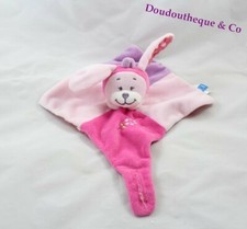Doudou plat lapin TEX rose