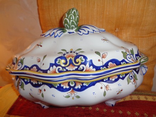 Soupiere faïence vieux - faïence,