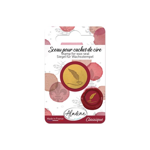 Sceau plume pour - pour, de