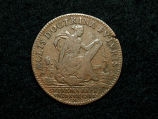 JETON CU. ROUGE 25mm LOUIS XIV