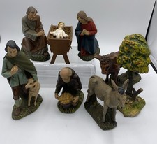 Santons Creche  ancienne Allemagne plâtre