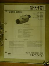 Manuel de Service sony SPK-FX1 SPORTS Handycam Original