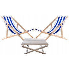 Ensemble de 2 chaises longues