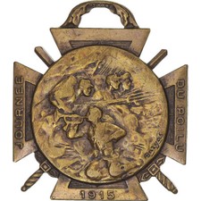 [#1155295] France, Journée du poilu, WAR, Médaille, 1915, Très bon état, Bronze,