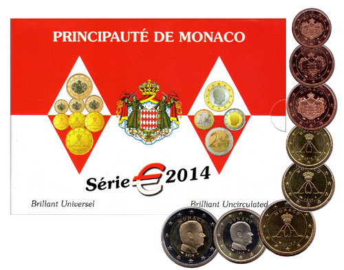 Coffret série euros monaco - coffret, bu
