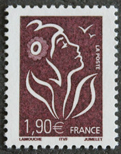 Timbre - FRANCE - Marianne de Lamouche 1,90€ - Neuf ** - YT3741 - 2005