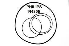COURROIES SET PHILIPS N4305 MAGNETOPHONE A BANDE EXTRA FORT NEUF FABRIQUE N 4305