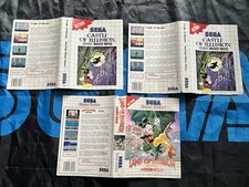 Lot 3 Jaquettes Pour Jeux Sega Master System Mickey Castle / Land Of Illusion