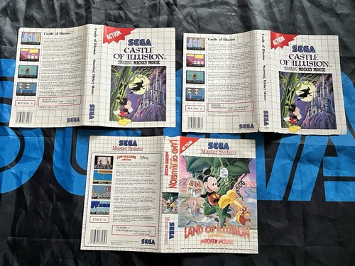Lot jaquettes pour jeux - 3, sega
