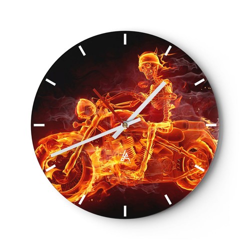 Horloge murale verre - horloge, en