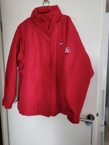 Parka rouge chaude pour femme - rouge,
