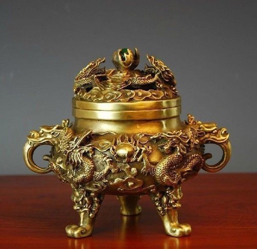 Fine antique brass kowloon - fine,