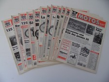 Motos d'hier - lot de 12 journaux revues 1998 -1999