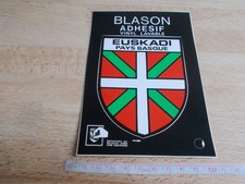Carte postale, blason adhésif