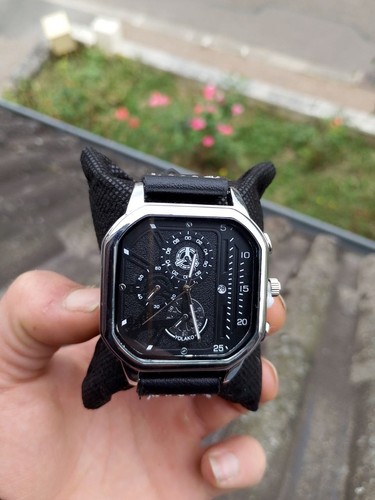 Montre homme carrée grand - homme,