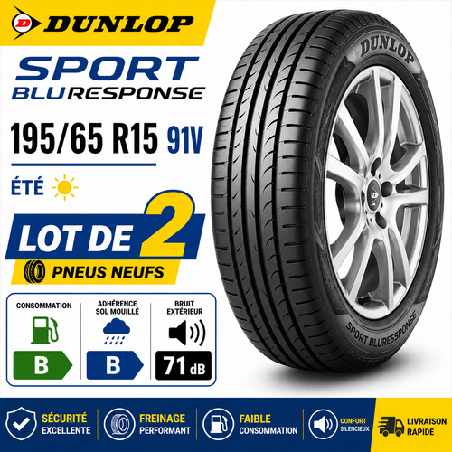 Lot pneus dunlop - 2,