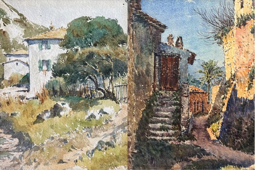 Tableau aquarelle biface - aquarelle,