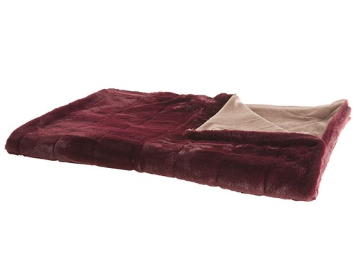 Beliani plaid couvre lit - -,