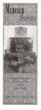 Publicité ancienne mobilier Mercier Frères 1950 issue de magazine