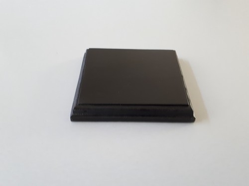 Socle bois peint noir - socle,