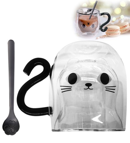 Tasse chat noir - à, cafe