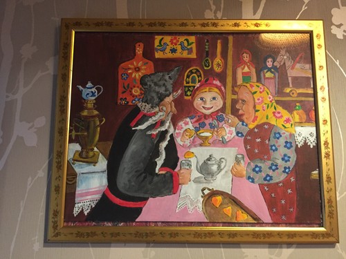 Tableau ancien pittoresque - tableau,