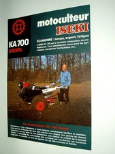 Prospectus Motoculteur  ISEKI