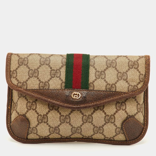 Pochette gucci web beige - gucci, gg