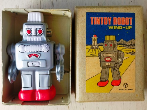 Jouet ancien étain robot - jouet, en