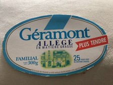 Etiquette Fromage Geramont Allège Plus Tendre Familial 300g