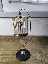 Horloge cage à oiseaux vintage
