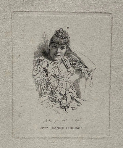 Mlle jeanne loiseau portrait - mlle,
