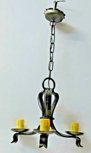 Ancien lustre suspension fer - lustre,