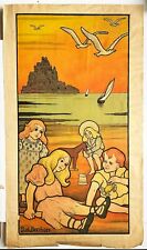 MANCHE(50) - Paul BERTHON- [MONT SAINT-MICHEL, Enfants s'amusant sur la plage].