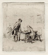 Superbe minuscule gravure