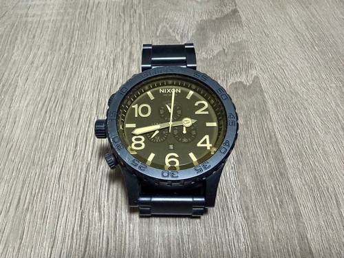 Nixon chronograph black gold - nixon,