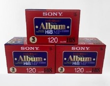 SONY 8mm Video Cassette 120 minutes Hi8 MP Type lot de 9 (3P6-120HMPL×3) NEUF