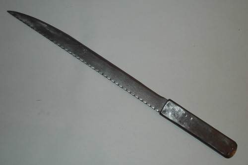 05a170 ancien couteau scie - couteau,