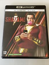 SHAZAM ! 4K ULTRA HD + BLURAY ZACHARY LEVI MARK STRONG DC COMICS WARNER FRANCE