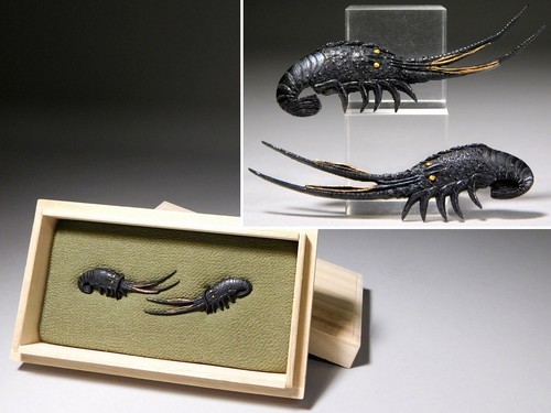 Ebi shrimp design shakudo - ebi,